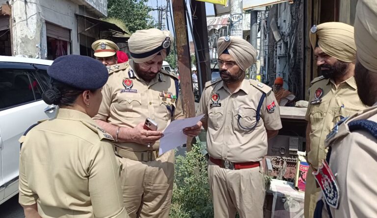 ਤਰਨ ਤਾਰਨ ਪੁਲਿਸ ਵੱਲੋਂ ਤਲਾਸ਼ੀ ਮੁਹਿੰਮ; ਆਪਰੇਸ਼ਨ ਕਾਸੋ ਤਹਿਤ ਸ਼ੱਕੀ ਥਾਵਾਂ ਦੀ ਤਲਾਸ਼ੀ