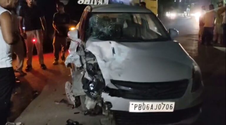 ਗੁਰਦਾਸਪੁਰ ’ਚ ਸ਼ਰਾਬੀ ਕਾਰ ਚਾਲਕ ਕਾਰਨ ਹਾਦਸਾ; ਬੁਲਿਟ ਨੂੰ ਮਾਰੀ ਟੱਕਰ ਨਾਲ ਤਿੰਨ ਗੰਭੀਰ ਜ਼ਖਮੀ