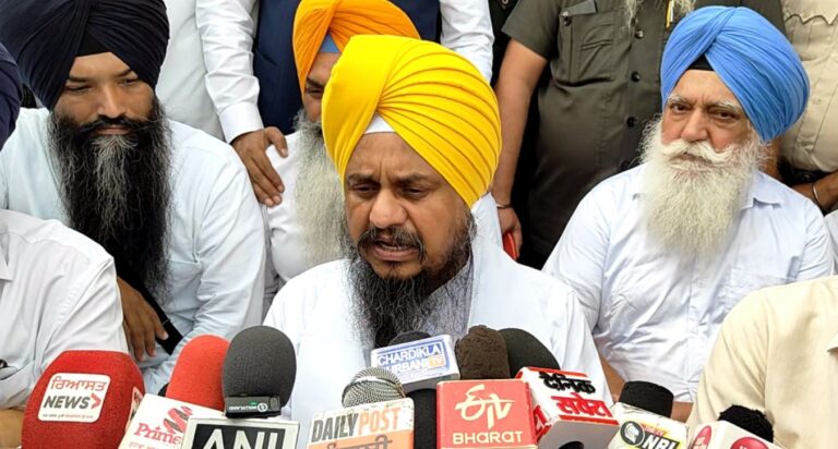 ਗਿ. ਹਰਪ੍ਰੀਤ ਸਿੰਘ ਦਾ ਸਿੱਖ ਸਿਆਸਤ ਬਾਰੇ ਵੱਡਾ ਬਿਆਨ; ਸਿੱਖ ਨੌਜਵਾਨਾਂ ਨੂੰ ਅੱਗੇ ਆਉਣ ਦੀ ਕੀਤੀ ਅਪੀਲ; ਸਰਕਾਰਾਂ ਦੀ ਨਾਕਾਮੀ ’ਤੇ ਜ਼ਾਹਰ ਕੀਤਾ ਦੁੱਖ