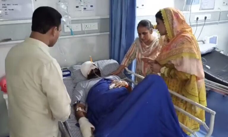 ਅੰਮ੍ਰਿਤਸਰ ਦੇ ਨਿੱਜੀ ਹਸਪਤਾਲ ਪਹੁੰਚੀ ਗਿਨੀਵ ਕੌਰ; ਗੋਲੀਬਾਰੀ ’ਚ ਜ਼ਖਮੀ ਮੁਖਵਿੰਦਰ ਸਿੰਘ ਦਾ ਜਾਣਿਆ ਹਾਲ; ਅਮਨ-ਕਾਨੂੰਨ ਨੂੰ ਲੈ ਕੇ ਘੇਰੀ ਮਾਨ ਸਰਕਾਰ