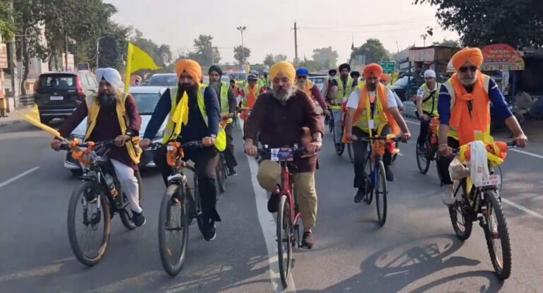 ਫਤਹਿਗੜ੍ਹ ਸਾਹਿਬ ਪਹੁੰਚੀ ‘ਸੀਸੁ ਦੀਆ ਪਰ ਸਿਰਰੁ ਨ ਦੀਆ’ ਸਾਈਕਲ ਯਾਤਰਾ; ਦਿੱਲੀ ਤੋਂ ਸ਼ੁਰੂ ਹੋਈ ਸੀ ਯਾਤਰਾ