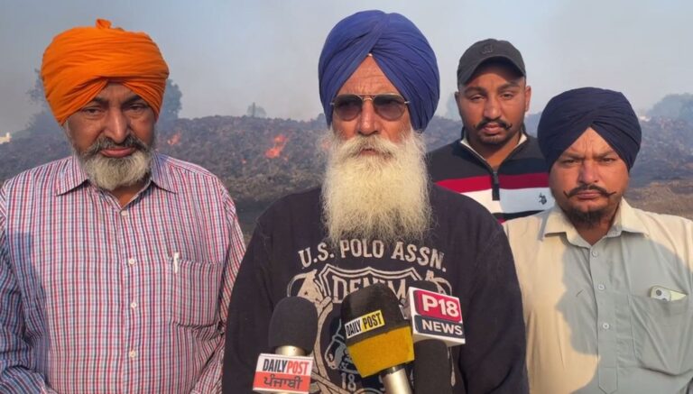 ਸਮਰਾਲਾ ਨੇੜੇ ਪਰਾਲੀ ਦੇ ਗੋਦਾਮ ਨੂੰ ਲੱਗੀ ਅੱਗ; ਸਾਰੀ ਰਾਤ ਲੱਗੀ ਰਹੀ ਅੱਗ, ਕਰੋੜਾਂ ਦਾ ਨੁਕਸਾਨ; ਸਵੇਰ ਤੱਕ ਸੁਲਗਦੀਆਂ ਰਹੀਆਂ ਗੱਠਾਂ