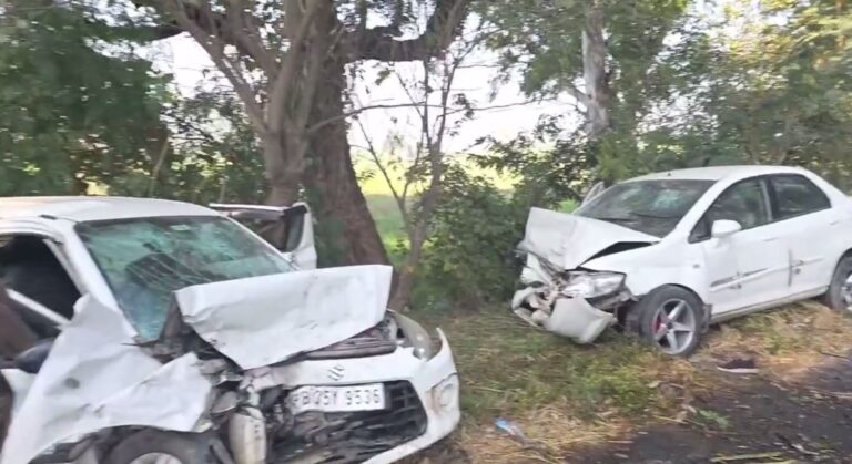 ਗੁਰਦਾਸਪੁਰ ’ਚ ਕਾਰਾਂ ਦੀ ਟੱਕਰ ਨਾਲ 4 ਜ਼ਖਮੀ; ਦੋ ਕਾਰਾਂ ਦੀ ਆਹਮੋ-ਸਾਹਮਣੇ ਹੋਈ ਟੱਕਰ