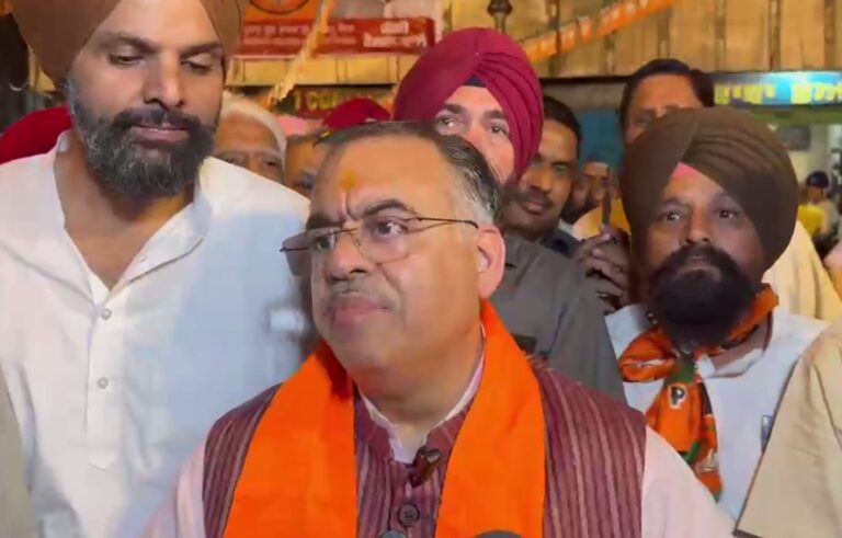 ਰੋਪੜ ਪਹੁੰਚੇ ਭਾਜਪਾ ਆਗੂ ਤਰੁਣ ਚੁੱਘ/ ਪਾਰਟੀ ਉਮੀਦਵਾਰਾਂ ਲਈ ਕੀਤਾ ਚੋਣ ਪ੍ਰਚਾਰ/ ਸਰਕਾਰ ਵੱਲ ਸਾਧੇ ਤਿੱਖੇ ਨਿਸ਼ਾਨੇ