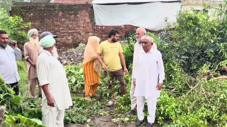 ਗੁਰਦਾਸਪੁਰ ਦੇ ਪਿੰਡ ਕਰਵਾਲ ਦੇ ਸਰਪੰਚ ਖਿਲਾਫ਼ ਪ੍ਰਦਰਸ਼ਨ/ ਪਿੰਡ ਵਾਸੀਆਂ ਨੇ ਹਰੇ-ਭਰੇ ਬੂਟੇ ਪੁੱਟਣ ਦਾ ਕੀਤਾ ਵਿਰੋਧ/ ਸਰਪੰਚ ਨੇ ਦੋਸ਼ ਨਕਾਰੇ, ਸਹਿਮਤੀ ਨਾਲ ਬੂਟੇ ਪੁੱਟਣ ਦਾ ਦਾਅਵਾ