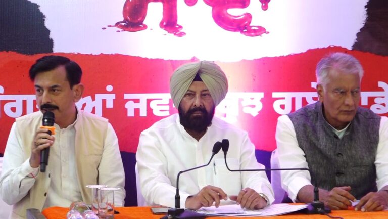 ਨਸ਼ਿਆਂ ਦੇ ਮੁੱਦੇ ’ਤੇ ਭਾਜਪਾ ਆਗੂਆਂ ਦੀ ਪ੍ਰੈੱਸ ਕਾਨਫਰੰਸ/ ਪੀੜਤਾਂ ਨੂੰ ਮੀਡੀਆ ਸਾਹਮਣੇ ਪੇਸ਼ ਕਰ ਘੇਰੀ ਸਰਕਾਰ/ ਪੰਜਾਬ ਪ੍ਰਧਾਨ ਕੇਵਲ ਢਿੱਲੋਂ ਤੇ ਸੁਨੀਲ ਜਾਖੜ ਨੇ ਕੀਤਾ ਸੰਬੋਧਨ