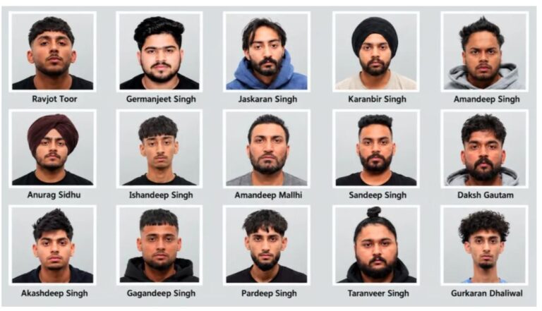 ਕੈਨੇਡਾ ’ਚ ਲਾਰੈਂਸ ਗੈਂਗ ਖ਼ਿਲਾਫ਼ ਵੱਡਾ ਐਕਸ਼ਨ/ ਪੁਲਿਸ ਵੱਲੋਂ 16 ਭਾਰਤੀ ਗ੍ਰਿਫ਼ਤਾਰ/ 15 ਭਾਰਤੀ ਮੁਲਜ਼ਮਾਂ ਦੀਆਂ ਤਸਵੀਰਾਂ ਕੀਤੀਆਂ ਜਾਰੀ