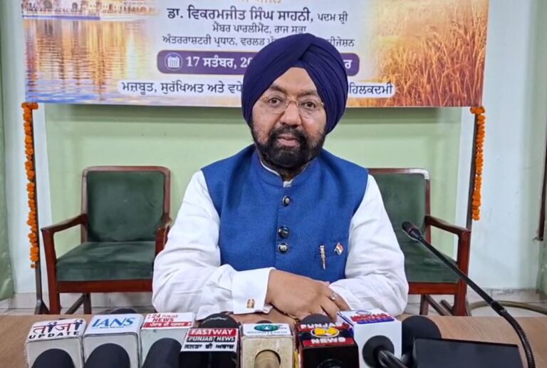 ਅੰਮ੍ਰਿਤਸਰ ਵਿਖੇ ਸਾਂਸਦ ਸਾਹਨੀ ਵੱਲੋਂ ‘ਪੰਜਾਬ ਚਿੰਤਨ ਬੈਠਕ’/ 40 ਤੋਂ ਵੱਧ ਸੰਤਾਂ ਮਹਾਂਪੁਰਸ਼ਾਂ ਨੇ ਲਿਆ ਹਿੱਸਾ/ ਪੰਜਾਬ ਅੰਦਰ ਨਸ਼ੇ ਤੇ ਧਰਮ ਪਰਿਵਰਤਨ ’ਤੇ ਕੀਤਾ ਮੰਥਨ